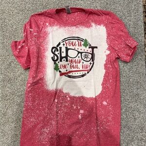 Christmas story Red Graphic T-Shirt with Festive Print